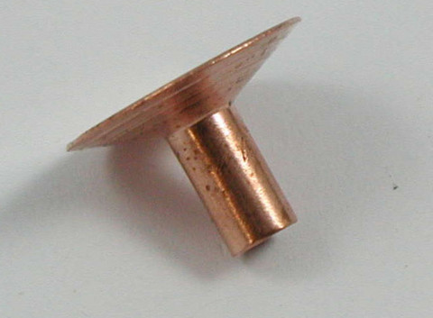 SADDLE RIVET 16 MM COPPER PLATED