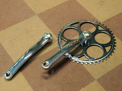 CRANKSET 44T 170MM CHROME FOR SQUARE AXLE
