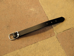 LEATHER STRAP, BLACK LEATHER
