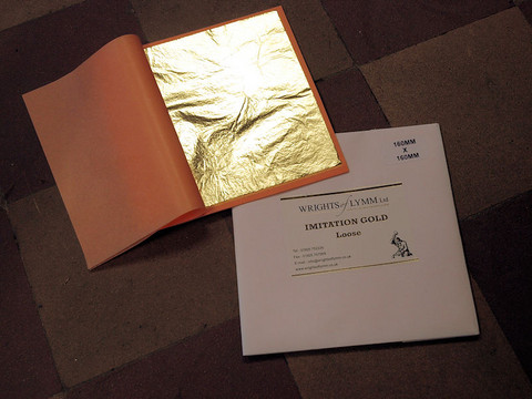 IMITATION GOLD LEAF LOOSE LEAF 160X160 MM