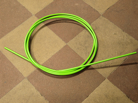 OUTER CABLE HOUSING LIGHT GREEN 2.5M X 5MM