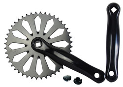 CRANKSET 44T CRYSTAL 170MM BLACK FOR SQUARE AXLE