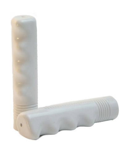 RUBBER GRIPS 117 MM WHITE