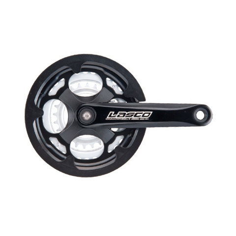 CRANKSET LASCO 24/34/42 ALU 175 MM BLACK