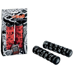 MIKE GIANT LOCKING GRIPS, BLACK/RED