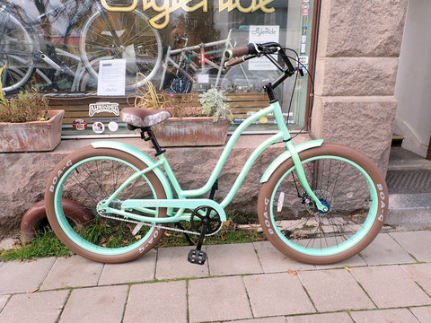 3G NEWPORT WOMEN'S CRUISER BIKE 3-V GREEN