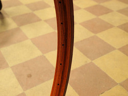 WOODEN RIM CB BACCHETTA 36H CLINCHER MAHOGANY PAIR W/NIPPLES