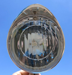 CC LED FRONT LAMP FOR DYNAMO HUB, 90 MM CHROME