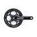 CRANKSET LASCO 24/34/42 ALU 175 MM BLACK