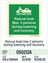 Rescue boat MAX. 2 persons