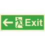 Exit, left