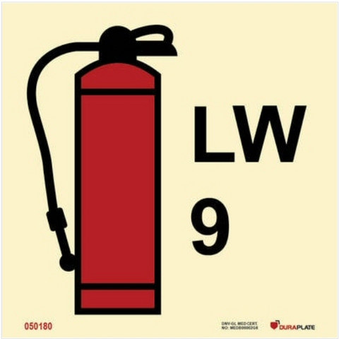 Vaahtosammutin LW 9L, 050180