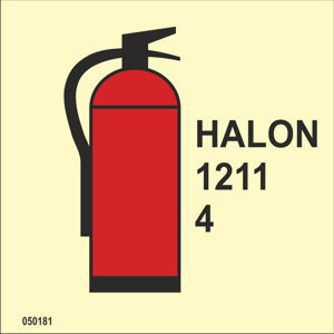 Halon 1211 fire extinguisher 4kg - Fire Control Symbols IMO A.654 - Imo ...