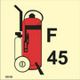 Wheeled foam fire extinguisher 45L