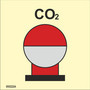 Kiinteä CO2-sammutuspullo suojatulla alueella