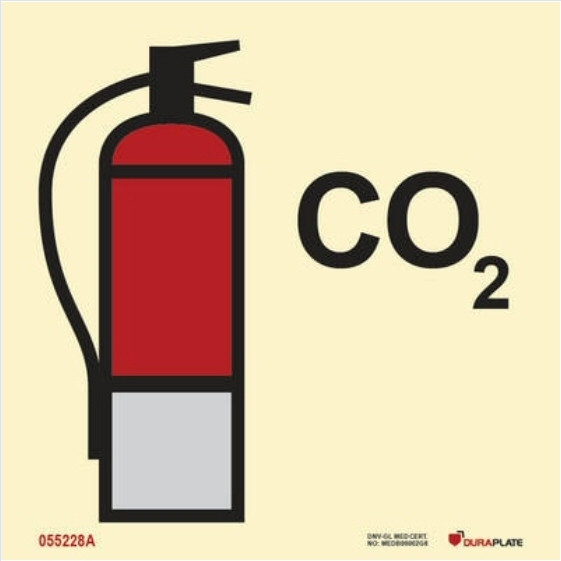 Fire Extinguisher CO2 - Fire Control Symbols ISO 17631 - Imo Signs ...