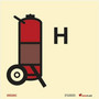 Halon equivalent wheeled fire extinguisher