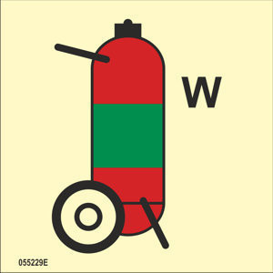 Wheeled fire extinguisher Water