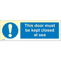 This door must be kept closed at sea