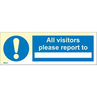 All visitors please report to