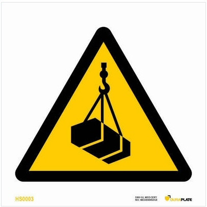 Overhead load warning