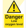 Danger Low oxygen level
