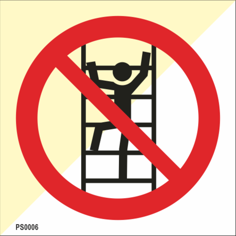 No climbing