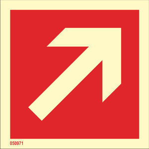 This way (diagonal arrow)