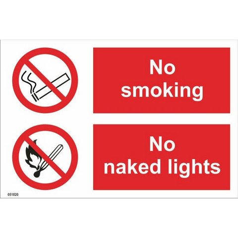 No Smoking! No naked lights!