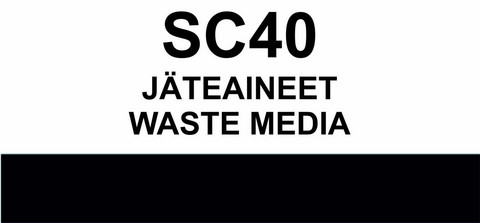 SC40 Jäteaineet  | Waste media