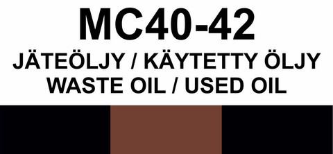 MC40-42 Jäteöljy/käytetty öljy | Waste oil/Used oil