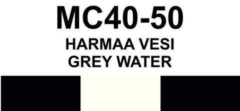 MC40-50 Harmaa vesi | Gray water