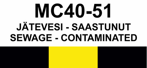 MC40-51 Jätevesi - saastunut | Sewage - contaminated