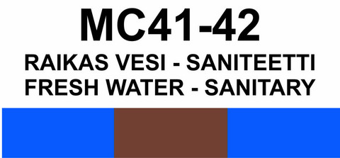 MC41-42 Raikas vesi - saniteetti | Fresh water - sanitary