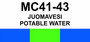 MC41-43 Juomavesi | Potable water