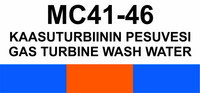 MC41-46 Kaasuturbiinin pesuvesi | Gas turbine wash water