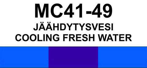 MC41-49 Jäähdytysvesi | Cooling fresh water