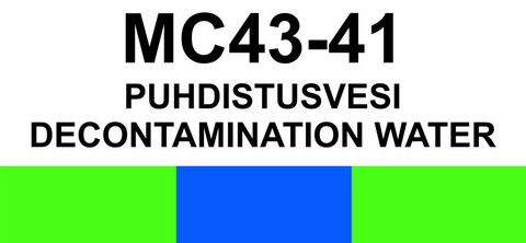 MC43-41 Puhdistusvesi | Decontamination water