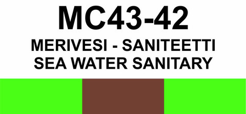 MC43-42 Merivesi - saniteetti | Sea water sanitary