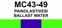 MC43-49 Painolastivesi | Ballast water