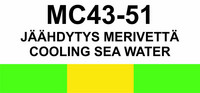 MC43-51 Jäähdytys merivettä | Cooling sea water