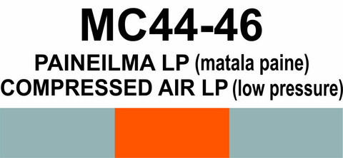 MC44-46 Paineilma LP (matala paine) | Compressed air LP (low pressure)