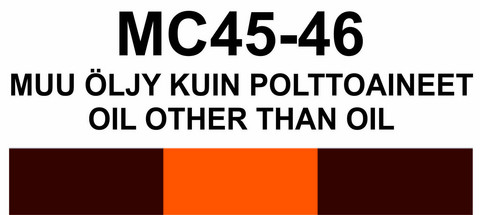 MC45-46 Muu öljy kuin polttoaineet | Oil other than oil