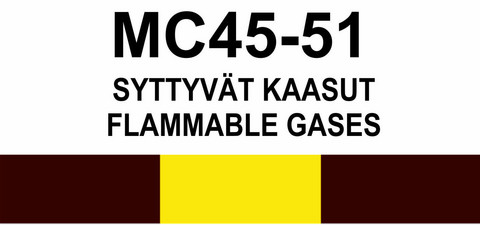 MC45‑51 Syttyvät kaasut | Flammable gases