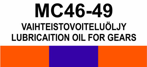 MC46‑49 Vaihteistovoiteluöljy | Lubricaition oil for gears