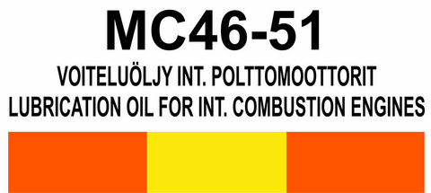 MC46‑51 Voiteluöljy int. polttomoottorit | Lubrication oil for int. combustion engines