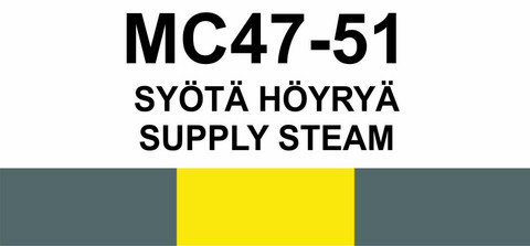 MC47‑51 Syötä Höyryä | Supply steam