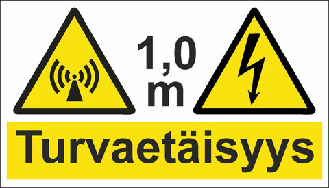 0562-10 Turvaetäisyys 1,0 m