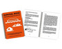 Lifeboat & liferaft survival booklet 170 x 215mm, waterproof plastic.