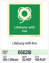 Lifebuoy with line in store, sticker